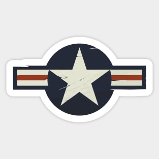 US Roundel vintage and distressed Sticker